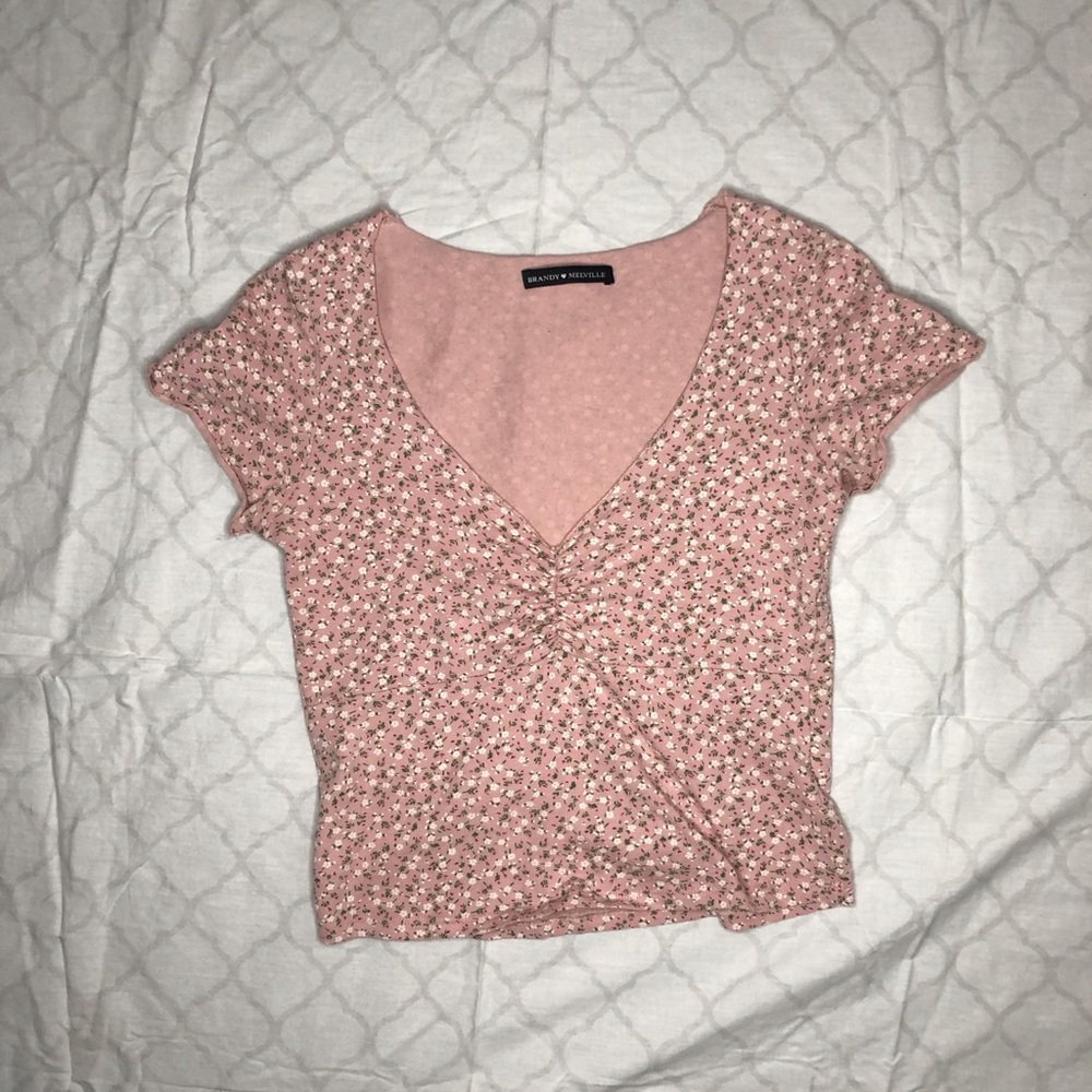 Brandy Melville Floral Gina Top